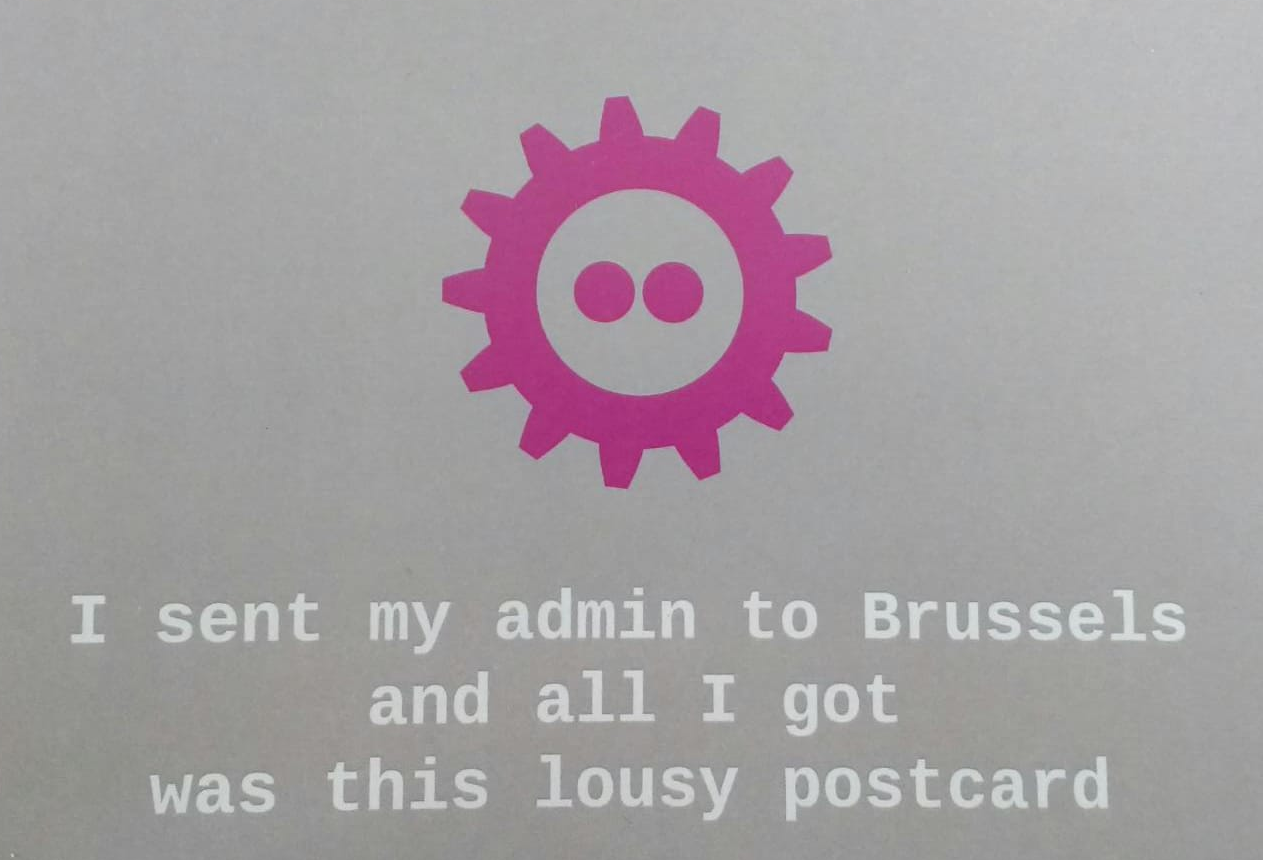 fosdem postcard